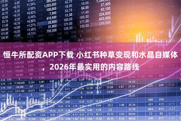 恒牛所配资APP下载 小红书种草变现和水晶自媒体，2026年最实用的内容路线