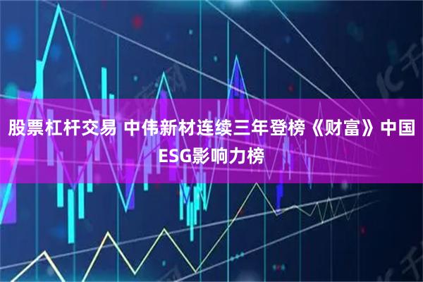 股票杠杆交易 中伟新材连续三年登榜《财富》中国ESG影响力榜